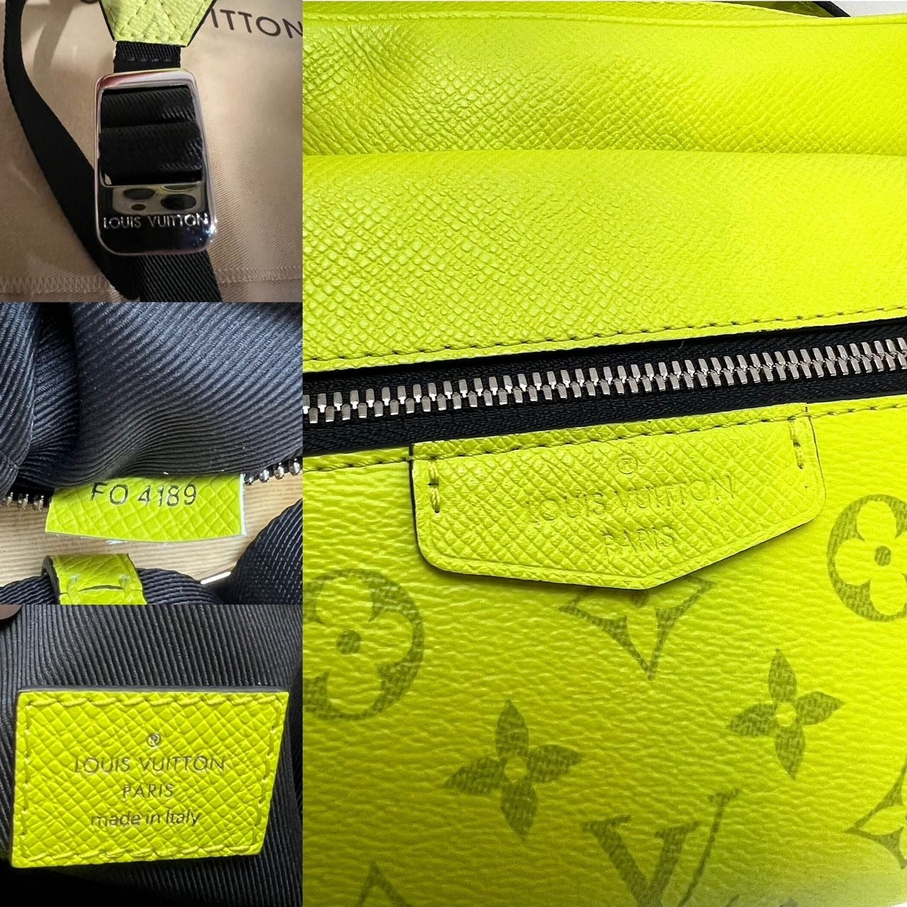 Túi đeo chéo ngoài trời Taigarama màu vàng của LOUIS VUITTON