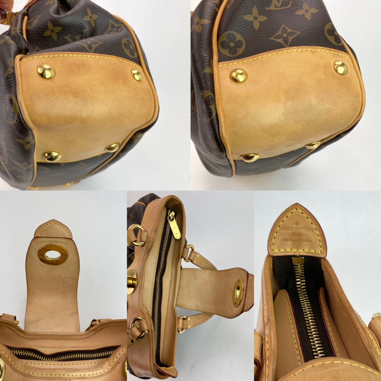 Túi xách Louis Vuitton BOETIE PM Monogram Brown Canvas Hobo Tote Đã qua sử dụng