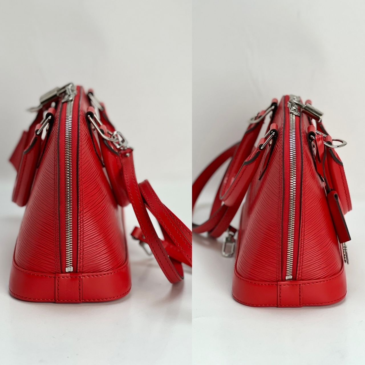 Túi đeo vai LOUIS VUITTON Alma BB Epi coquelicot