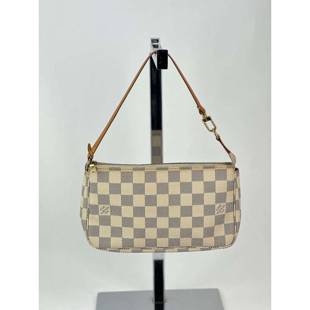 Phụ kiện túi xách Louis Vuitton Túi Damier Azur màu trắng