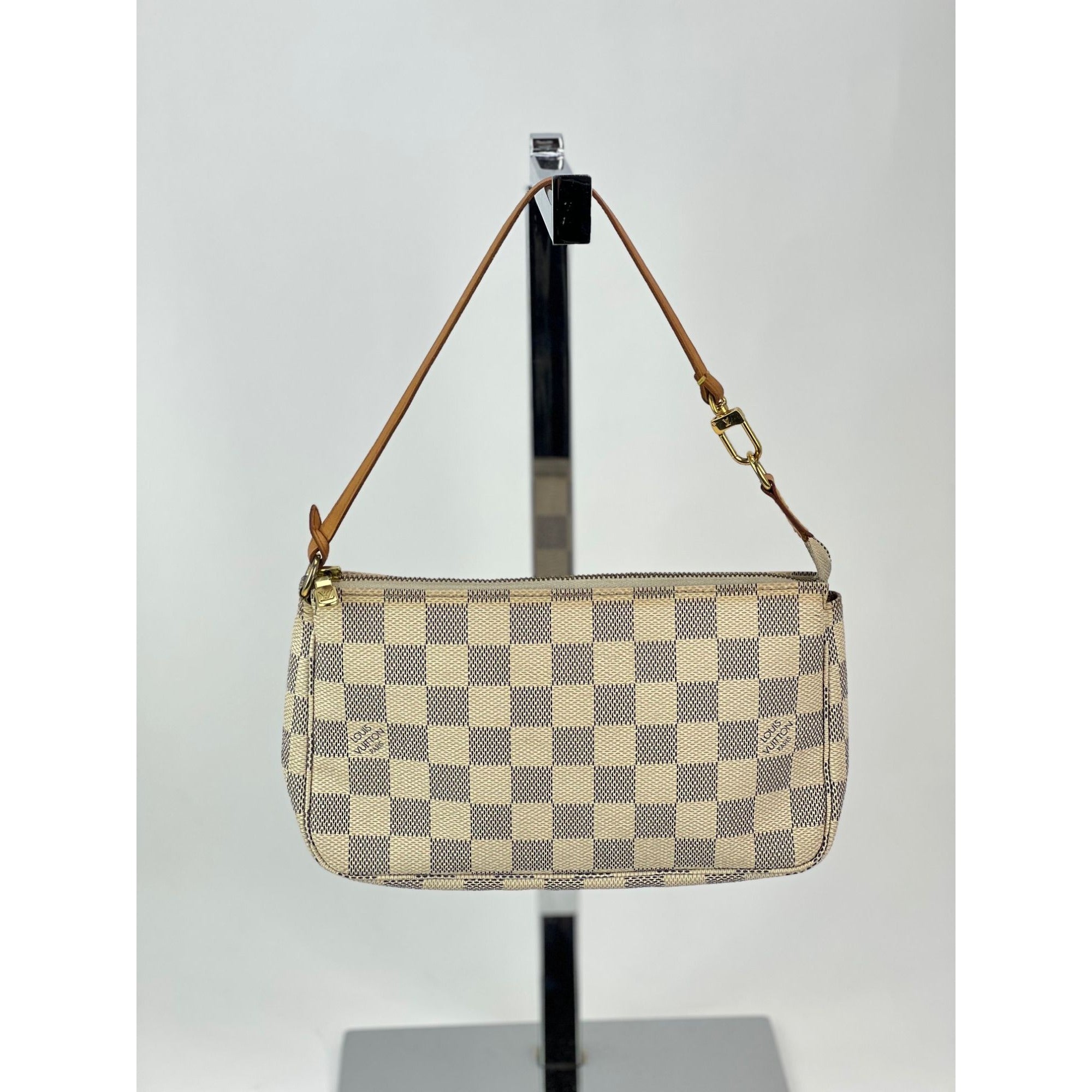 Phụ kiện túi xách Louis Vuitton Túi Damier Azur màu trắng