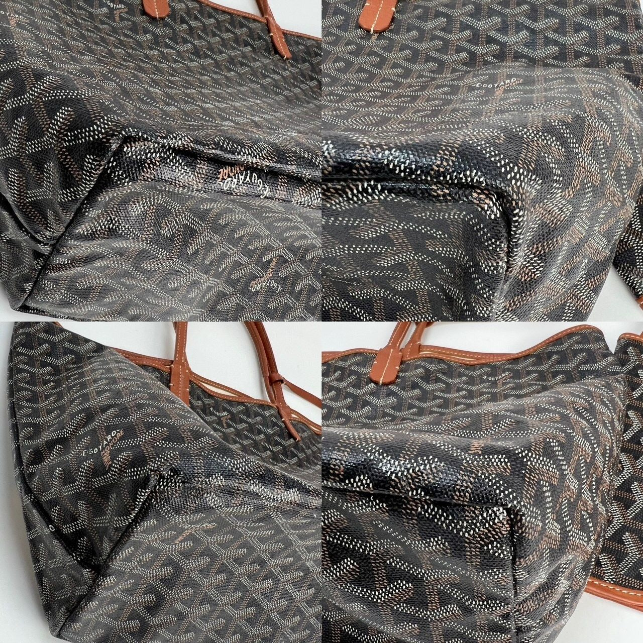 Túi tote màu đen GOYARD St. Louis Goyardine PM