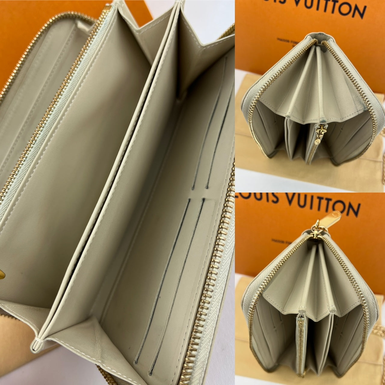 Ví Louis Vuitton Zippy Stephan Sprouse Vernis Leopard có thêm dây xích đeo chéo đã qua sử dụng