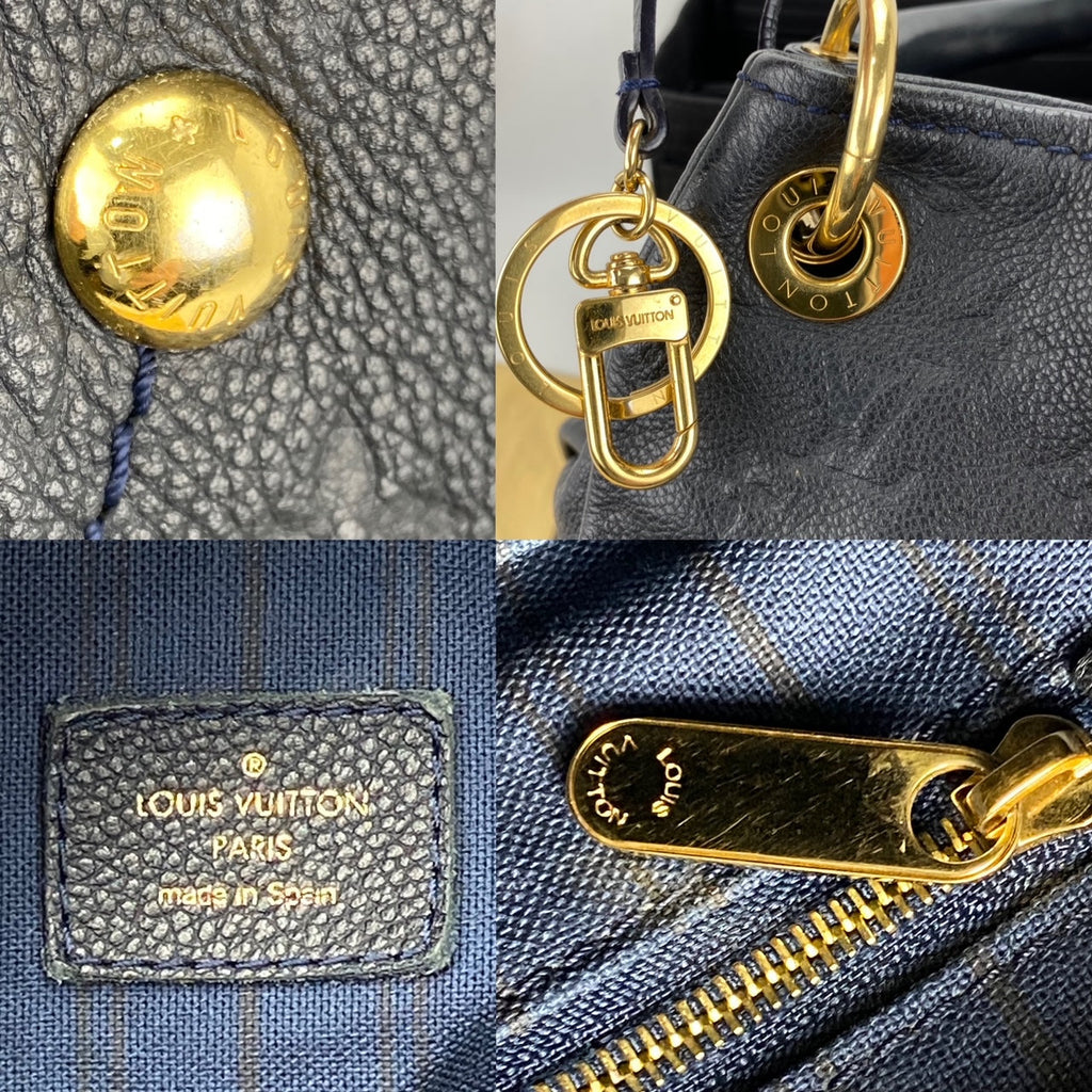 Túi xách tay LOUIS VUITTON Artsy MM Monogram Empreinte Infini Blue Tote