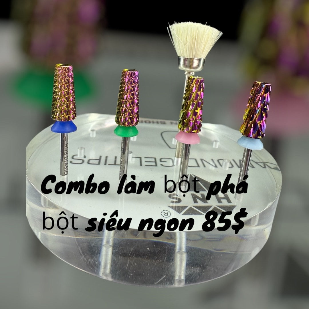 Combo Đầu Dũa Làm Bột, Phá Bột Siêu Ngon