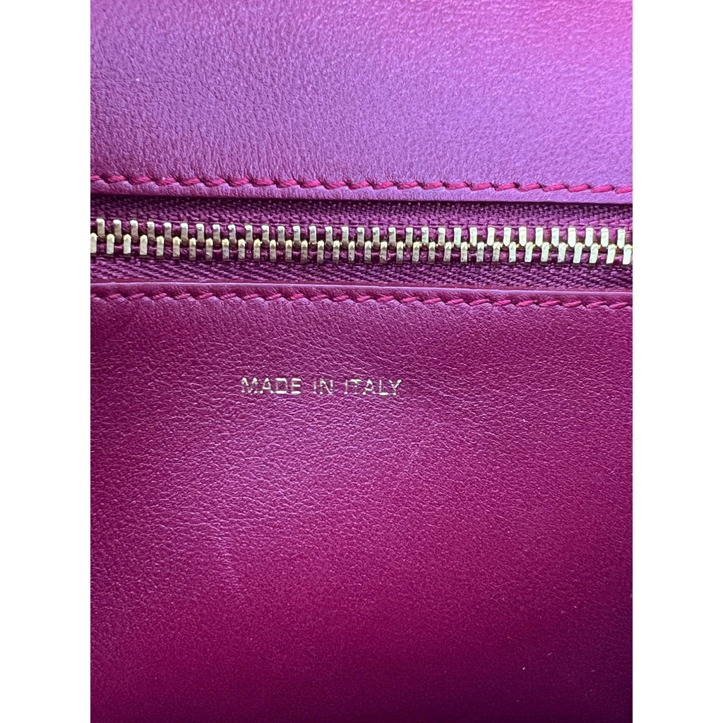 Christian Dior C'est Dior Mini Flap Burgundy Leather Shoulder Bag