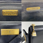 Túi đeo vai có thể điều chỉnh bằng da đen CHRISTIAN DIOR Hàng chính hãng đã qua sử dụng