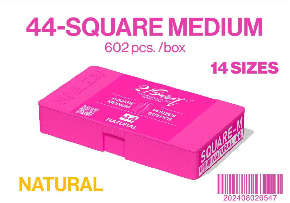 21 Sweet Gel-X Tip Box | 44-Square Medium