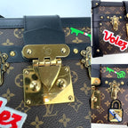 Túi đeo chéo Louis Vuitton Petite Malle Patches Monogram phiên bản giới hạn HIẾM