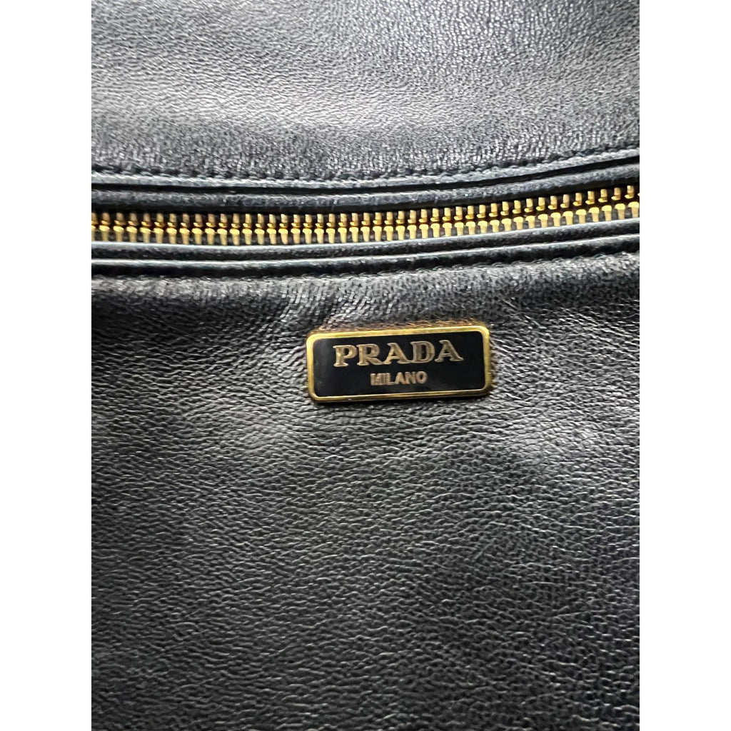 Túi đeo vai Prada Cavallino da bê họa tiết da báo