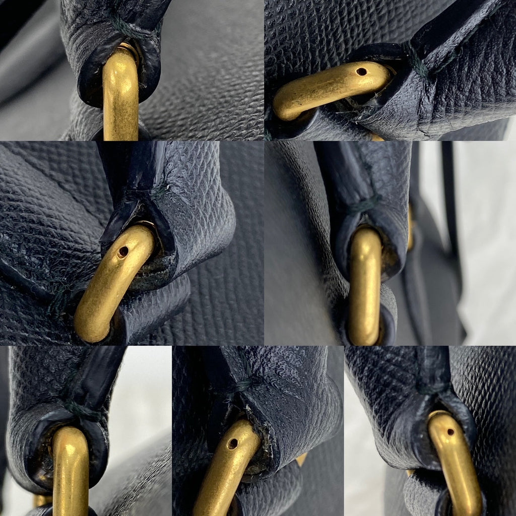 Balenciaga Ville Bowling Small Black Grained Leather Satchel Crossbody Bag