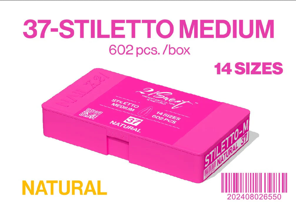 21 Sweet Gel-X Tip Box | 37-Stiletto Medium