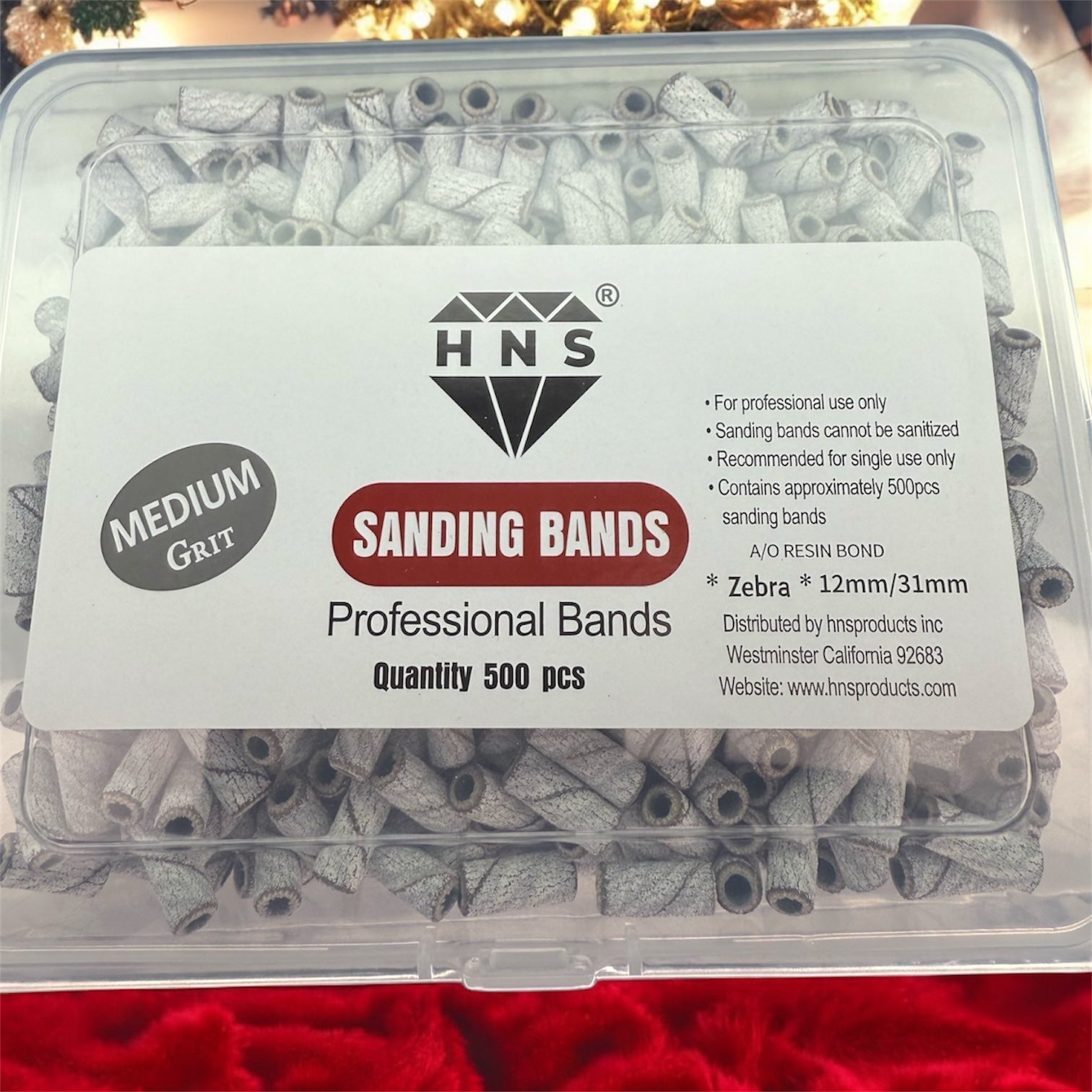 HNS Diamond Sanding Bands 500pcs - Small Size - Gray