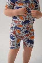 Blue Dino 2 piece shorty PJ's