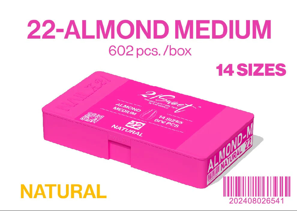 21 Sweet Gel-X Tip Box | 22-Almond Medium