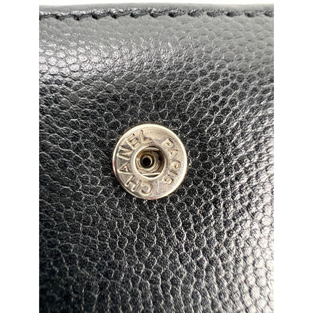Ví Chanel Caviar Timeless CC có khóa kéo màu đen