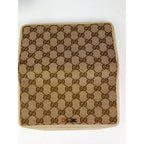 Ví dài bằng vải canvas có khóa kéo logo Gucci GG màu be