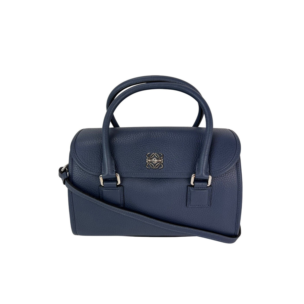 Túi đeo chéo Loewe Calfskin Leather Alamo 28 Blue