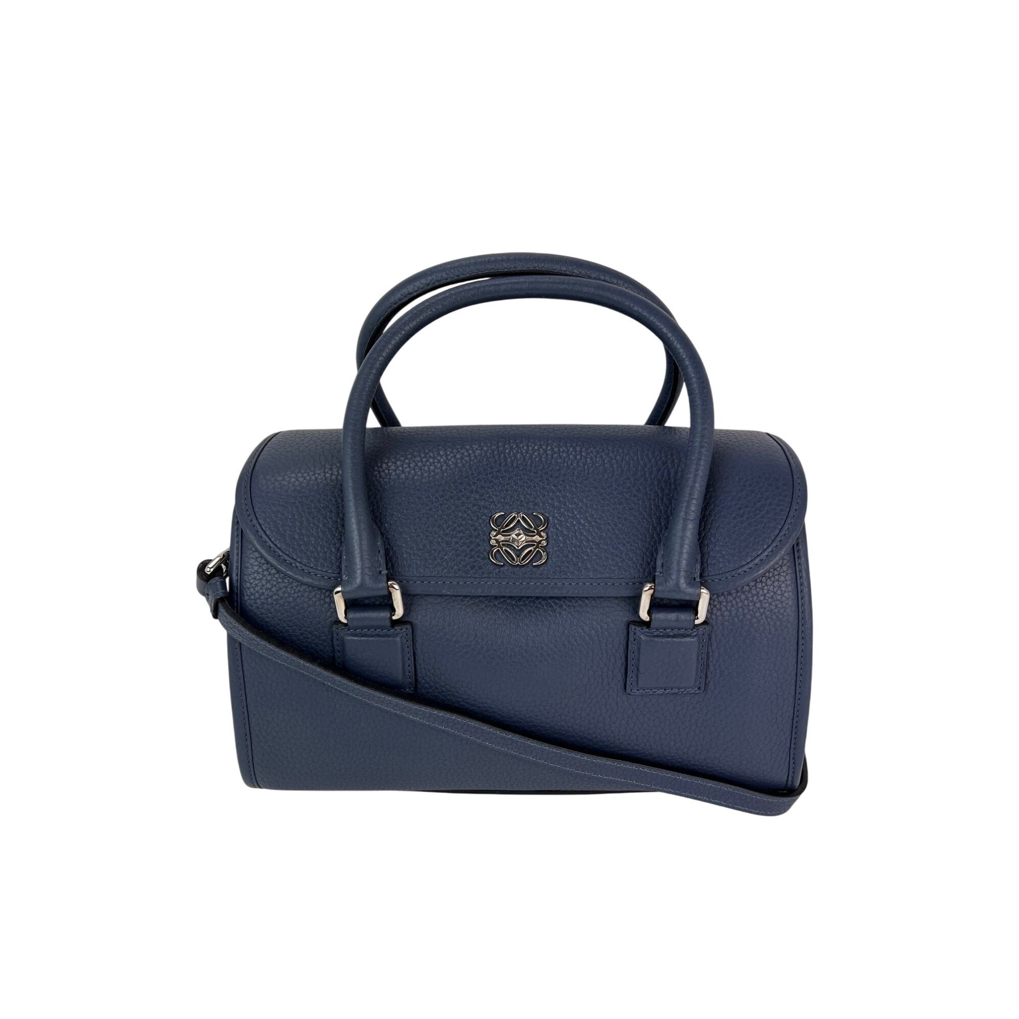 Túi đeo chéo Loewe Calfskin Leather Alamo 28 Blue