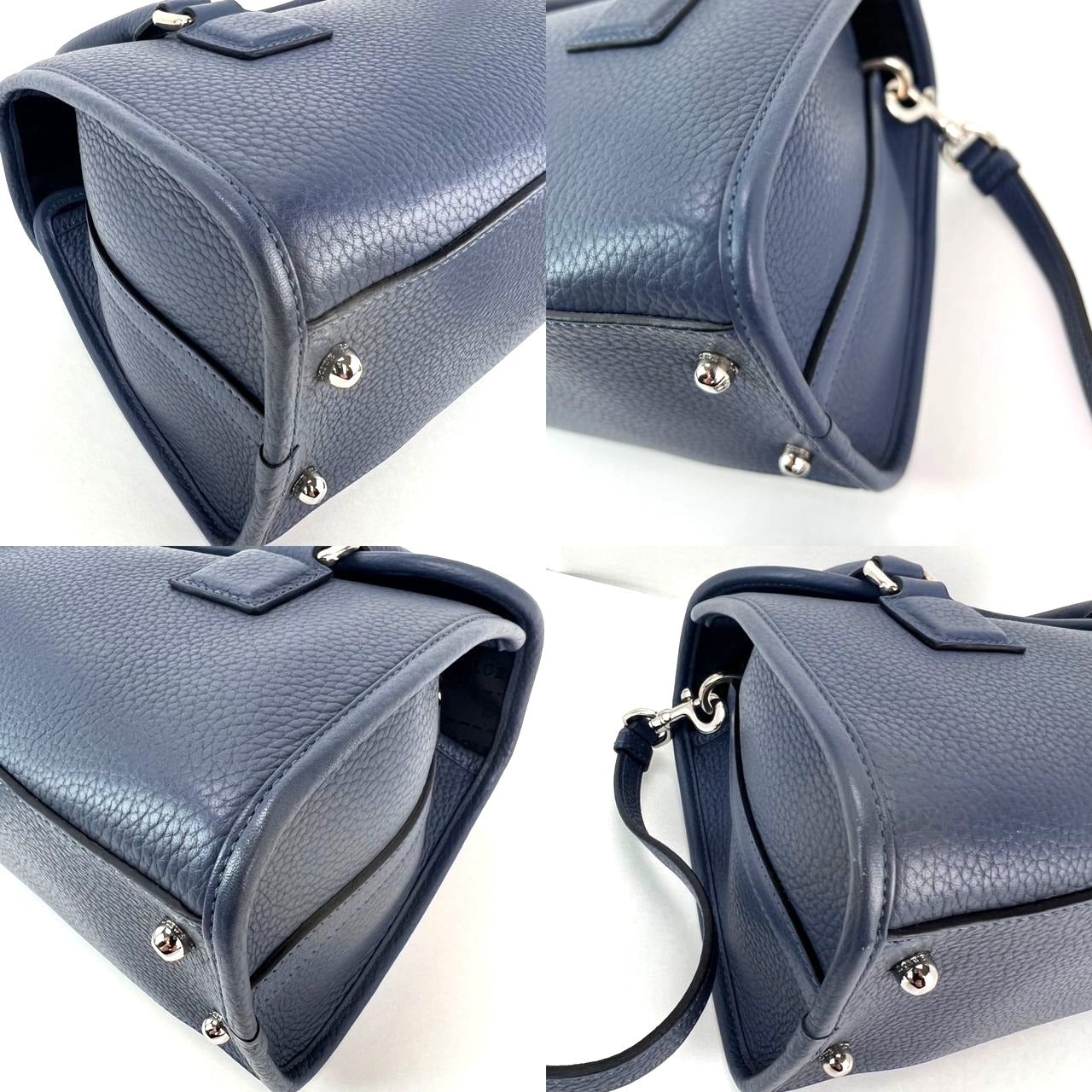 Túi đeo chéo Loewe Calfskin Leather Alamo 28 Blue