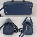 Túi đeo chéo Loewe Calfskin Leather Alamo 28 Blue