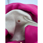 Túi đeo vai Loewe Nappa Pink Flamenco Medium Knot
