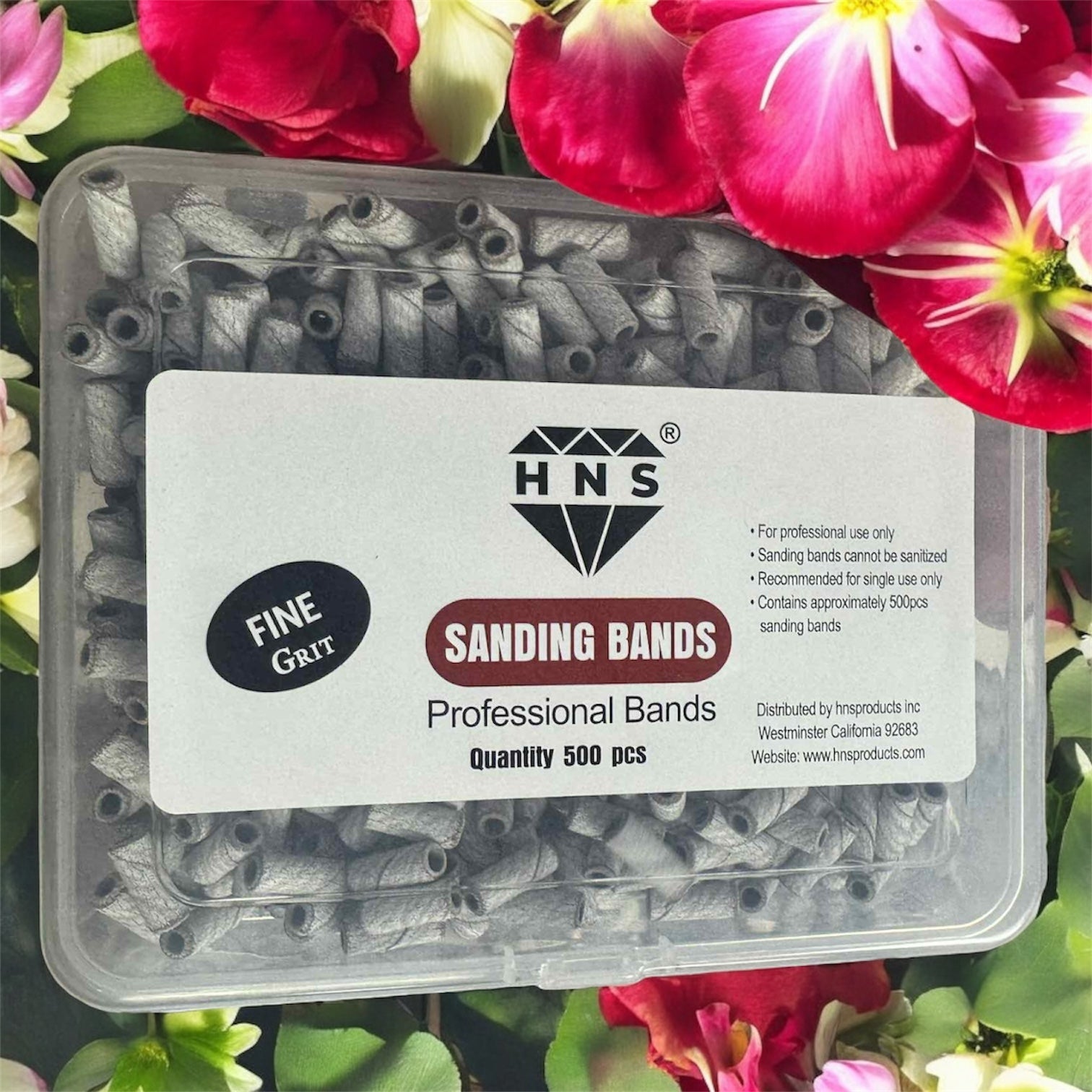 HNS Diamond Sanding Bands 500pcs - Small Size - Gray