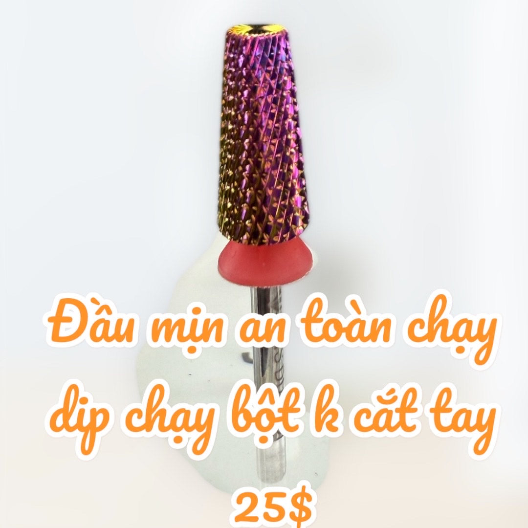 HNS Diamond Đầu Dũa Chạy Mịn An Toàn, Chạy Dip, Chạy Bột (Nail Drill Bit)