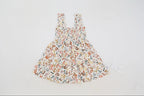 Alphabet Shirred Dress