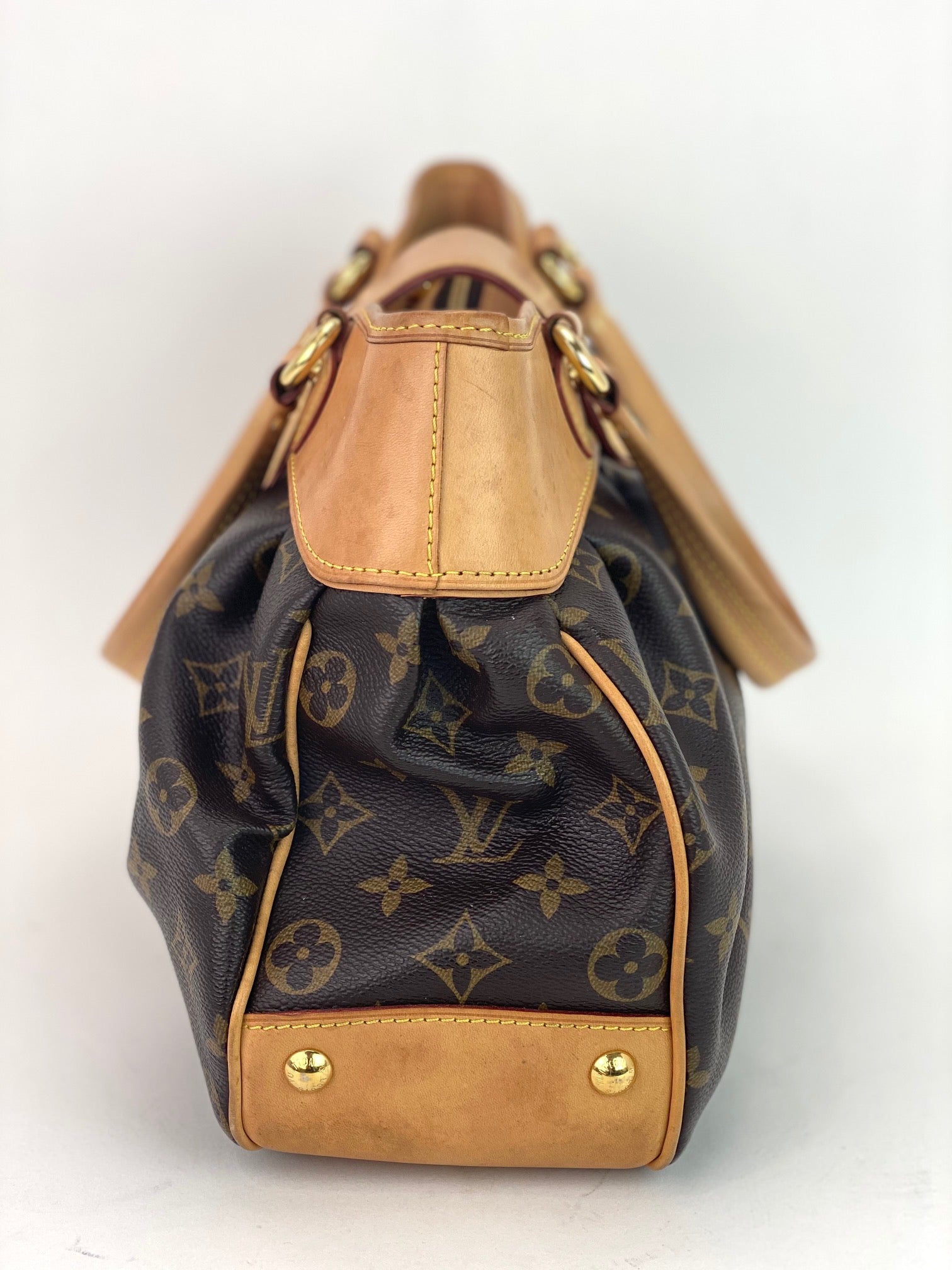 Túi xách Louis Vuitton BOETIE PM Monogram Brown Canvas Hobo Tote Đã qua sử dụng
