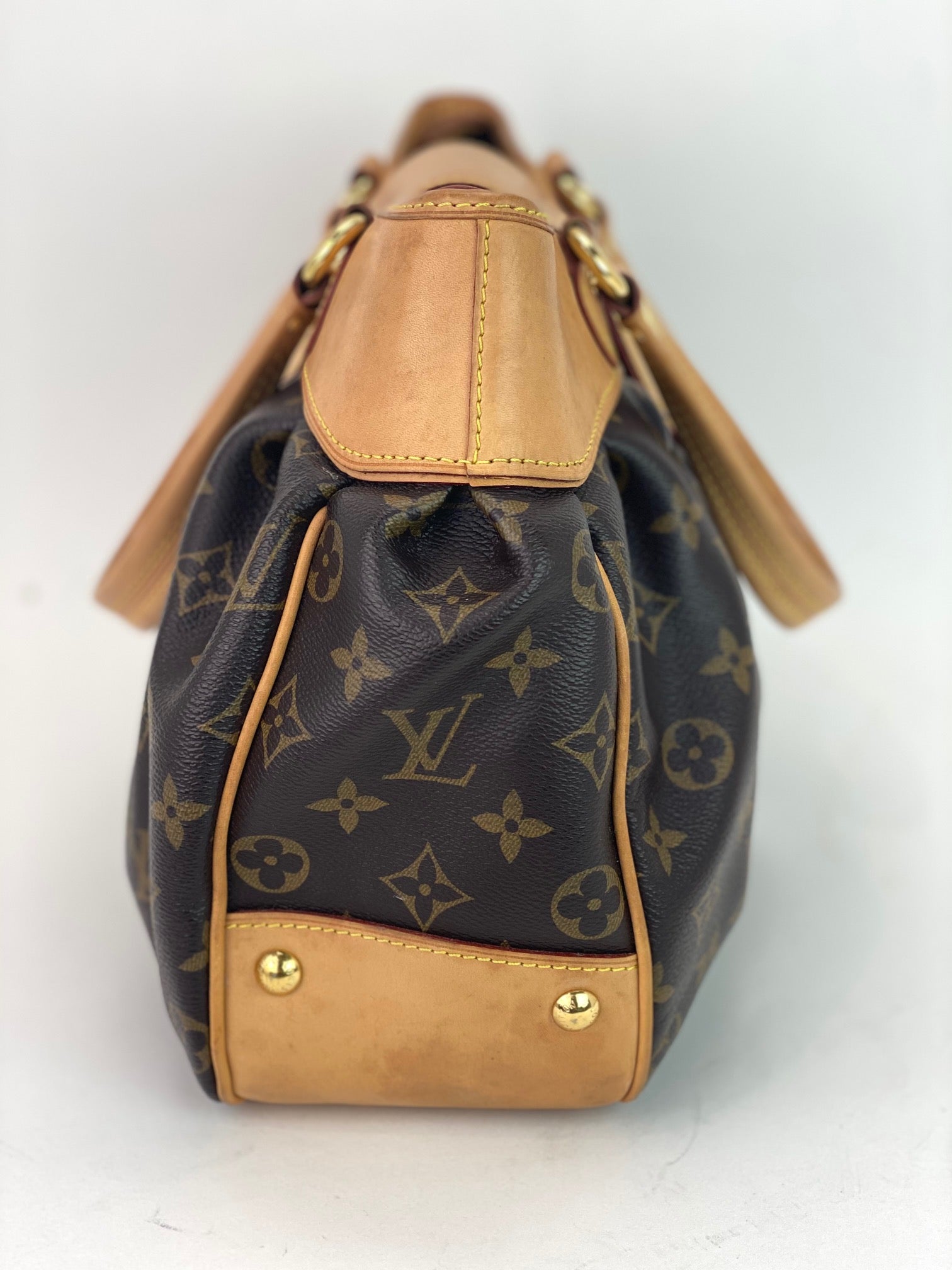 Túi xách Louis Vuitton BOETIE PM Monogram Brown Canvas Hobo Tote Đã qua sử dụng