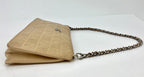 CHANEL Bag Lucky Symbols Pochette Quilted Beige Lambskin Shoulder Wristlet Preowned
