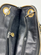 CHANEL Bag Quilted Lambskin Leather Chain Vintage Black Mini Shoulder Bag Preowned