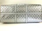 Túi xách Louis Vuitton Keepall Bandoulière 50B Bạc lấp lánh họa tiết Damier Preowned