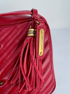 YVES SAINT LAURENT Matelasse Da bê Lou Camera Túi đeo chéo màu đỏ