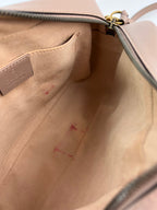 Túi đeo chéo da Matelasse Gucci GG Marmont Small Chain Beige