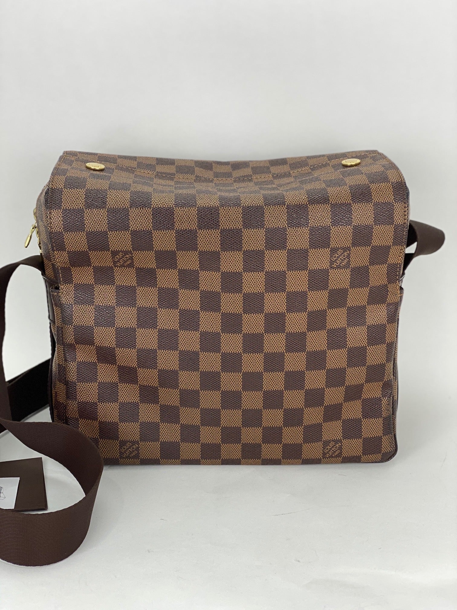 Túi đeo vai nam Louis Vuitton Damier Ebene Canvas Naviglio