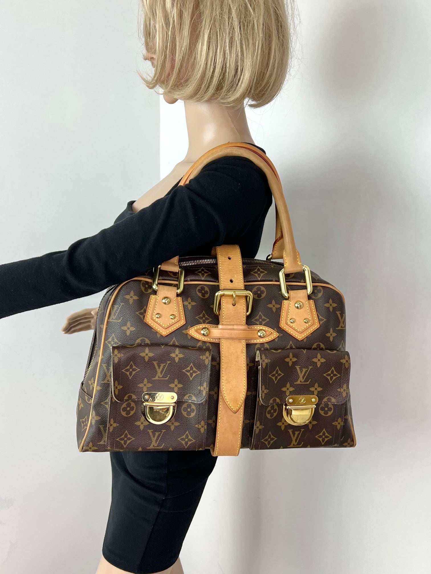 Túi xách tay Louis Vuitton Manhattan GM Monogram Canvas Shoulder Bag đã qua sử dụng
