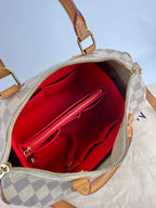 LOUIS VUITTON Speedy Bandouliere 30 Damier Azur Shoulder Hand Bag Added Insert Preowned
