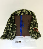 LOUIS VUITTON Green TAKASHI MURAKAMI Monogramouflage Shawl Stole Scarf