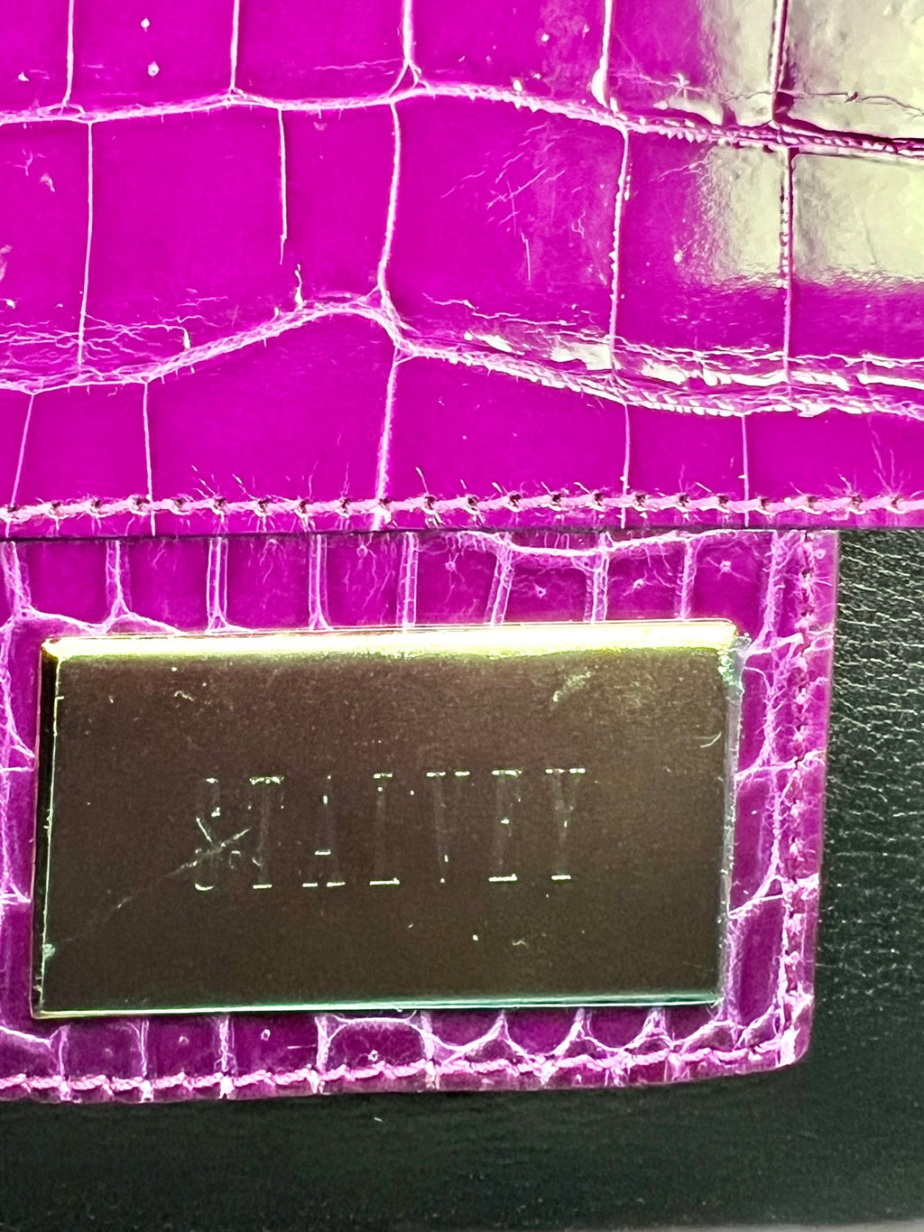 Túi đeo chéo cao cấp Stalvey Top Handle 2.0 Alligator Bag