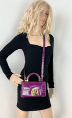 Túi đeo chéo cao cấp Stalvey Top Handle 2.0 Alligator Bag