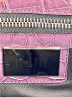Túi đeo chéo Stalvey Top Handle 2.5 Alligator Lilac sang trọng độc quyền
