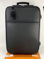 Vali kéo Louis Vuitton Pegase 60 Ardoise Taiga Hành lý xách tay đã qua sử dụng