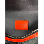 Túi đeo chéo Louis Vuitton Damier Colbart màu cam Race Discovery Bumbag
