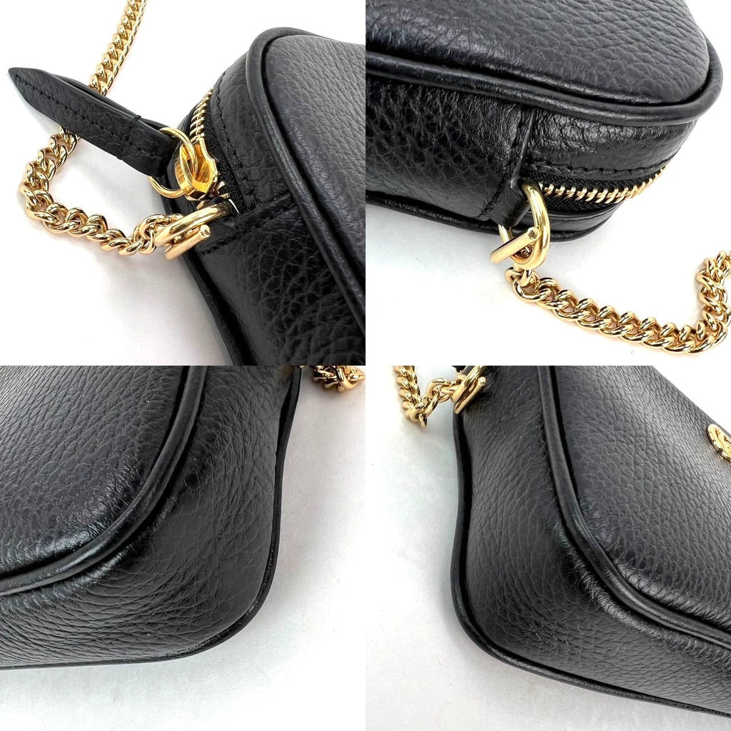 Túi đeo chéo Gucci GG Marmont Super Mini Lack Calfskin