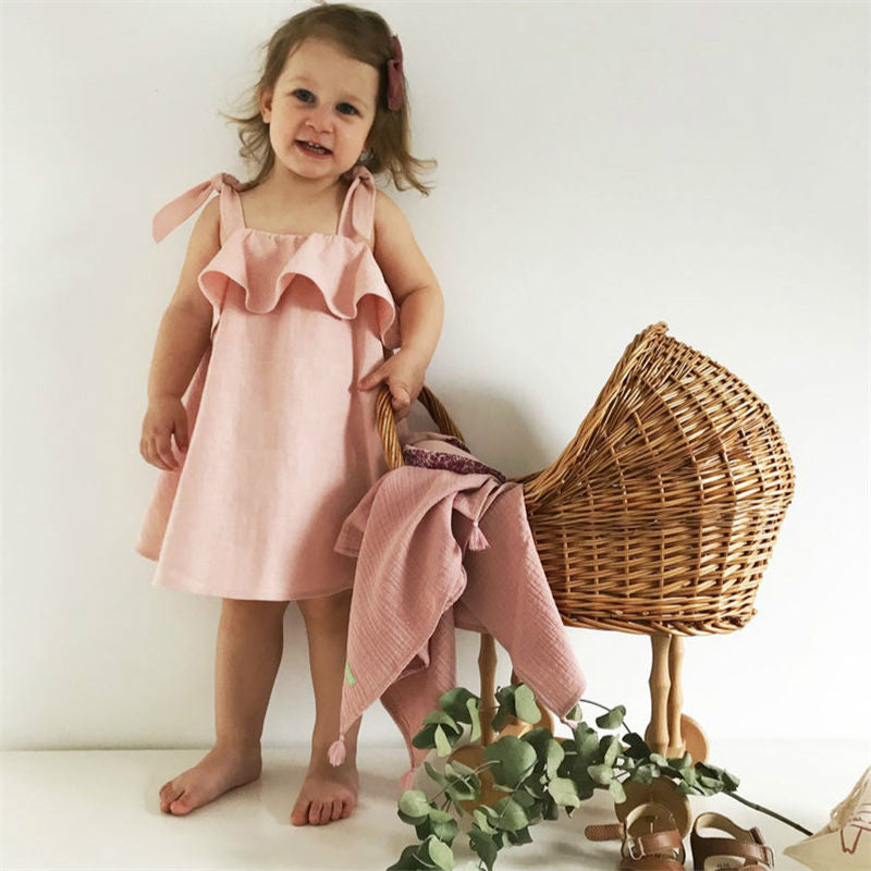Pink Peplum Babydoll Dress