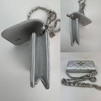 Túi đeo vai Chanel Metallic Goatskin Quilted Star Flap Waist Belt Shoulder Bag