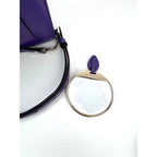 Bvlgari Calfskin Serpenti Forever Purple Top Handle Crossbody Bag