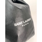 Túi xách Saint Laurent Lambskin Teddy Drawstring Sac Bucket Bag